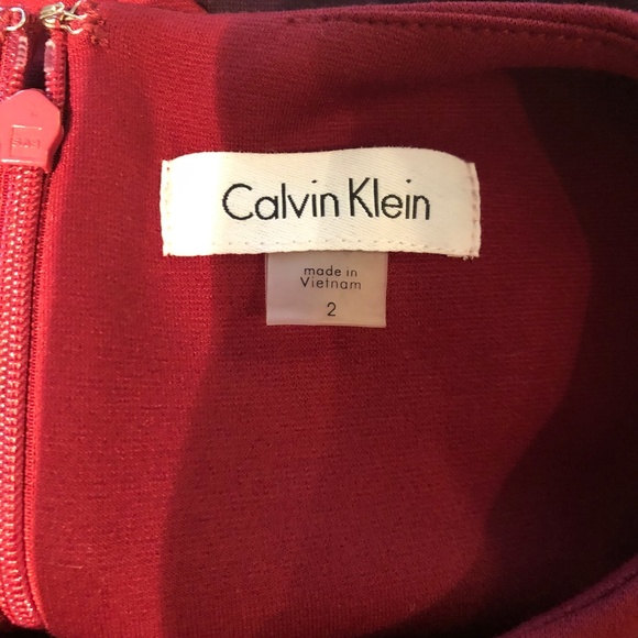 Calvin Klein asymmetric color block business dress - Picture 3 of 3